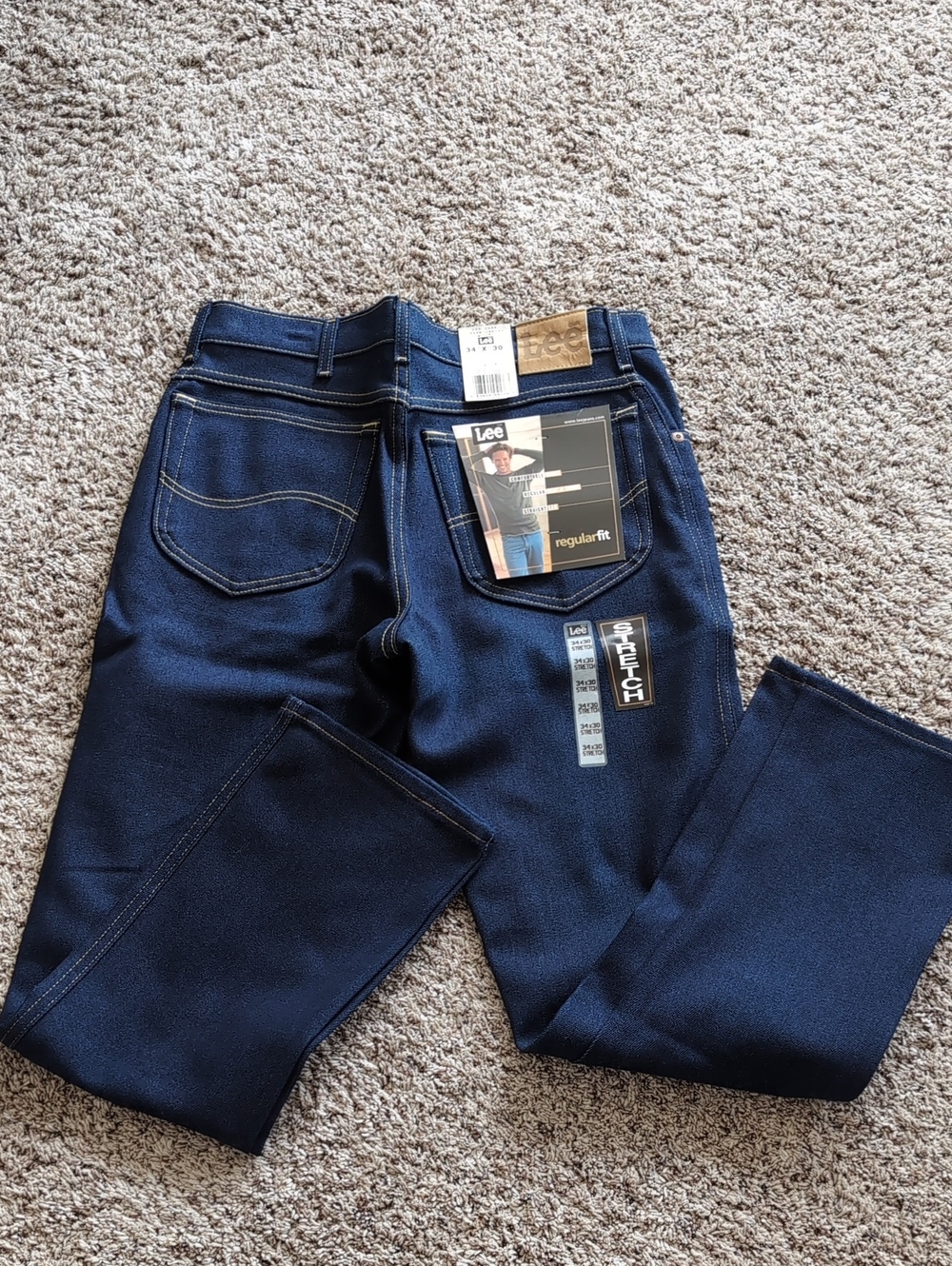 Lee Men’s Relaxed Jeans - Navy Blue